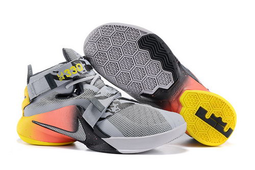 Nike Lebron Soldier 9 Yellow Orange Grey Factory Outlet